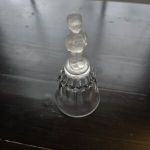 Hummel Fine Lead Crystal Bell Frosted Glass Soloist Choir Boy Handle 1994 Goebel